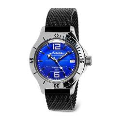 Vostok | Amphibia 120696 Automatik-Armbanduhr mit Selbstaufzug, Schwarz Milanese, Taucher von VOSTOK