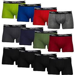 MERISH Boxershorts Herren 12er Pack S-5XL Unterwäsche Unterhosen Männer Men Retroshorts 213 + 218 (5XL, 218c 12er Set Mehrfarbig) von VOVAQI