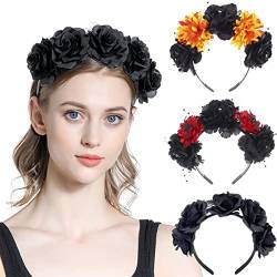 3 x Haarbänder für Damen, elastisch, mit Schleifen, Zubehör für Damen von VOYOKIS