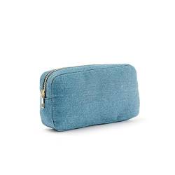 4Size SML XL Make-up Tasche Denim Kulturbeutel Männer und Frauen Lagerung Beauty Box Outdoor Reise Waschen Kosmetik Tasche Geschenk Veranstalter (Color : M) von VRILU