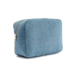 4Size SML XL Make-up Tasche Denim Kulturbeutel Männer und Frauen Lagerung Beauty Box Outdoor Reise Waschen Kosmetik Tasche Geschenk Veranstalter (Color : XL) von VRILU