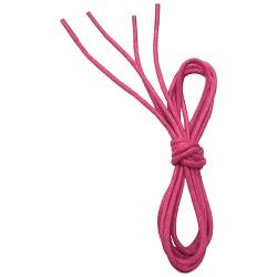 VSUDO Business Schnürsenkel Rosa Rund Gewachste, Pink Waxed Dress Shoelace, ø2,5 mm dünne Rosa Schnürsenkel/Schuhbänder für Lederschuhe, Herenschuhe, Anzugschuhe (1Paar-Rosa-060cm) von VSUDO