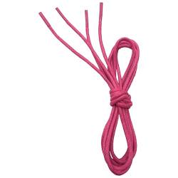 VSUDO Business Schnürsenkel Rosa Rund Gewachste, Pink Waxed Dress Shoelace, ø2,5 mm dünne Rosa Schnürsenkel/Schuhbänder für Lederschuhe, Herenschuhe, Anzugschuhe (1Paar-Rosa-070cm) von VSUDO