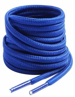 VSUDO Königsblau Stiefel Schnürsenkel, Royal Blue Boots Shoelace, Runde ø4 mm Königsblau Schnürsenkel Schuhbänder für Arbeitsschuhe/Outdoorschuhe/Trekkingschuhe/Wanderschuhe (1Paar-Königsblau-140cm) von VSUDO