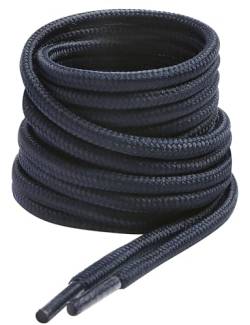 VSUDO Marineblau Stiefel Schnürsenkel, Navy Blue Boots Shoelace, Runde ø4 mm Marineblau Schnürsenkel Schuhbänder für Arbeitsschuhe/Outdoorschuhe/Trekkingschuhe/Wanderschuhe (1Paar-Marineblau-180cm) von VSUDO