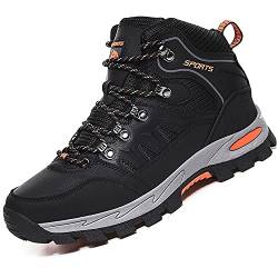 VTASQ Wanderschuhe Herren Damen Trekkingschuhe Leichte Outdoor Trekkingschuhe Knöchel Schuhe Herren Sneaker Ultralight Sportschuhe für Camping Schwarz 41EU von VTASQ