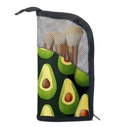 Make up Taschen für Damen,Kulturbeutel für Herren,Avocado Fruchtdruck,Reise Kosmetiktasche von VTGHDEEQ