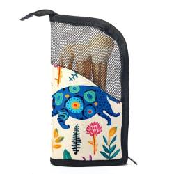 Reise Make up Tasche,Reise Kulturbeutel für Damen,Tiere Verschiedene Muster niedlich,Kosmetik Reisetasche von VTGHDEEQ