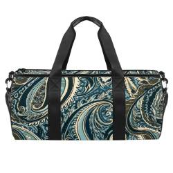 Reisetasche,Herren Sporttasche,Damen Sporttasche,Abstrakte Retro Cashew Blume Paisley,Sporttasche von VTGHDEEQ