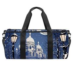 Reisetasche,Herren Sporttasche,Damen Sporttasche,Architektur Stadt Winter Paris,Sporttasche von VTGHDEEQ