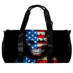 Reisetasche,Herren Sporttasche,Damen Sporttasche,Retro Stil der amerikanischen Flagge,Sporttasche von VTGHDEEQ