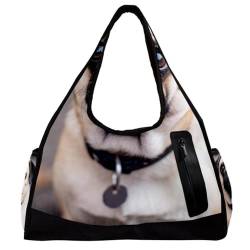 Reisetasche,Herren Sporttasche,Damen Sporttasche,Tier Hund Haustier Mops,Sporttasche von VTGHDEEQ