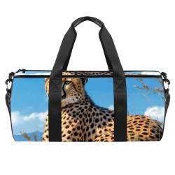 Reisetasche,Herren Sporttasche,Damen Sporttasche,Tierischer Leopard traditionell,Sporttasche von VTGHDEEQ