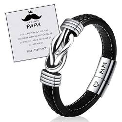VU100 Papa Armband Papa Geschenk für ihn Papa Geschenk von Sohn Tochter Weihnachten Geburtstag Geschenk(22.8cm) von VU100