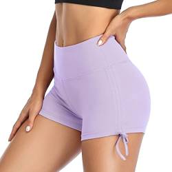 VUTRU Women's Swimming Shorts, Short high Waist Swimming Trunks, Quick Drying Swimming Trunks, Yoga Leggings Violett M von VUTRU