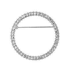 Runde Kristall-Brillenhalter Brosche Lesebrille Halter Brosche Pin für Frauen, Einheitsgröße, Metall, von VVXXMO