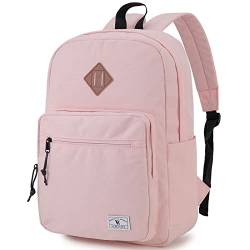 VX VONXURY Kinderrucksack, Leicht Schulrucksack College Rucksack für Teenager Jungen und Mädchen, Wasserdicht Tagesrucksack für Uni Arbeit Schule Reisen, Rosa von VX VONXURY