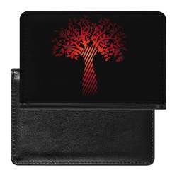 Damen Herren Wikinger Lebensbaum Vintage Multifunktional Passport Holder, Thors Hammer Weiche Wasserdicht Reisepasshülle, für Reisen Urlaub und Reisedokumente ( Color : A15 , Size : 14.7x9.8 cm ) von VZXATYOP