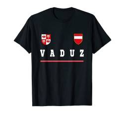 Vaduz Sport-/Fußballtrikot mit Flagge, Fußball T-Shirt von Vaduz National Pride Liechtenstein Tees