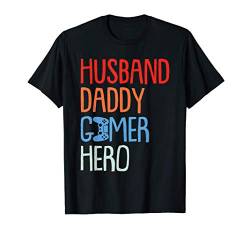 Herren Gamer Väter Tag Gaming Ehemann Papa Held Papa Dada Pops T-Shirt von Väter-Tag Kleidung Papa Papa Papa Männer