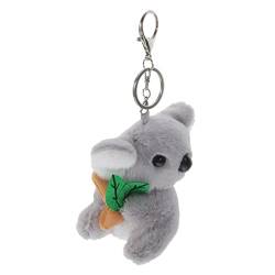 Vaguelly Koala-Puppen-Schlüsselanhänger Plüschtiere Schlüsselanhänger Geschenk Plüsch Pp-Baumwolle Zinklegierung Süßer Schlüsselanhänger Für Rucksäcke von Vaguelly