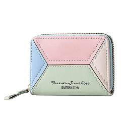 VaiKanhai Lady Wallet Fashion Bag und sehr tragbare, leichte und große Brieftasche Herren Brieftasche Echtleder (Zjsjm C-Green, One Size) von VaiKanhai