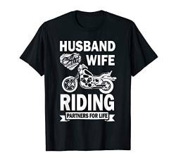 Valentines Day Husband And Wife Riding Partners For Life T-Shirt von Valentines Day Love Story