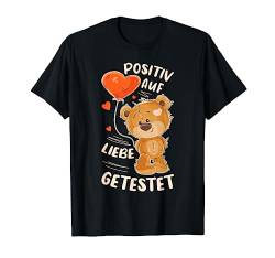 Valentinstag Spruch für sie, Teddybär mit Herzluftballon T-Shirt von Valentinstag Geschenke für Paare by Rn