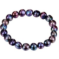 Valero Pearls Perlenarmband dunkelblau, aus Sterling Silber von Valero Pearls