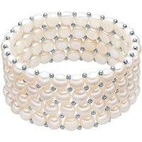 Valero Pearls Perlenarmband silber, aus Süßwasser-Zuchtperlen von Valero Pearls