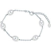 Valero Pearls Perlenarmband silber, aus Süßwasser-Zuchtperlen von Valero Pearls