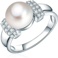 Valero Pearls Perlenring silber, aus Süßwasser-Zuchtperlen von Valero Pearls