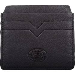 Valita Unisex Pebble Leather Slim Line Kreditkartenetui, Schwarz , Einheitsgröße von Valita