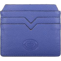 Valita Unisex Pebble Leather Slim Line Kreditkartenetui, azurblau, Einheitsgröße von Valita