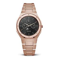 Valuchi Luxus Mode Herren Mondkalender Mechanische Automatik Tag & Nacht Anzeige Saphirglas Edelstahl wasserdichte Uhr mit Datum (Rose Gold Schwarz) von Valuchi