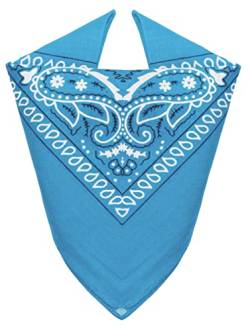 Van Der Rich ® - Bandanas aus 100% Baumwolle Kopftuch für Herren Damen (Hellblau, One Size) von Van Der Rich