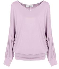 Van Der Rich ® - Basic Tops Bluse mit Langen Ärmeln - Damen (ML-Rosa, L) von Van Der Rich