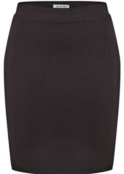 Van Der Rich ® - Kurzer, Enger Rock Gummizug in der Taille - Damen (Schwarz, XL-XXL) von Van Der Rich