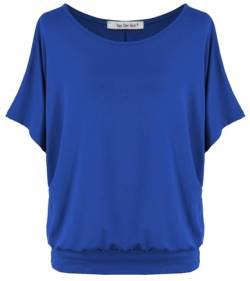 Van Der Rich ® - Oversize T-Shirt mit Fledermausärme - Damen(Elektrisch, M) von Van Der Rich