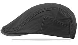 Van Der Rich ® - Schirmmütze aus Baumwolle Flatcap Einstellbar - Herren (Dunkelgrau, One Size) von Van Der Rich
