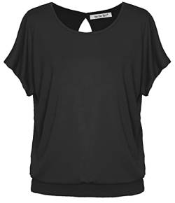 Van Der Rich ® - T-Shirt mit offenem Rücken - Damen (Schwarz-B, XL) von Van Der Rich