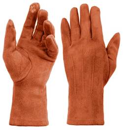 Van Der Rich ® - Warme Winterhandschuhe mit Touchscreen - Damen (Orange, One Size) von Van Der Rich