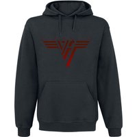 Van Halen Kapuzenpullover - Classic Red Logo - S - für Männer - Größe S - schwarz  - Lizenziertes Merchandise! von Van Halen