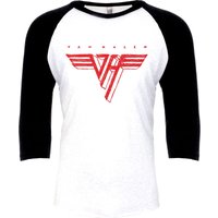 Van Halen Langarmshirt - Red Logo - XS bis M - für Männer - Größe S - weiß/schwarz  - Lizenziertes Merchandise! von Van Halen