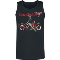 Van Halen Tank-Top - Pinup Motorcycle - S bis 3XL - für Männer - Größe S - schwarz  - Lizenziertes Merchandise! von Van Halen