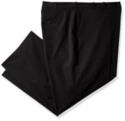 Van Heusen Herren Big and Tall Flex Straight Fit Pant Klassische Hose, schwarz, 52W / 30L von Van Heusen