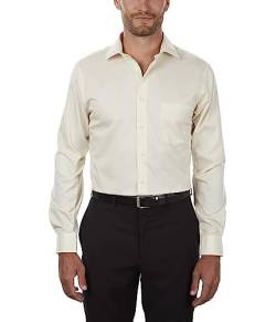 Van Heusen Herren Dress Shirt Regular Fit Flex Collar Stretch Solid Smokinghemd, Canvas, 44 cm Hals 81/84 cm Ärmel (XL) von Van Heusen