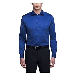 Van Heusen Herren Dress Shirt Regular Fit Flex Collar Stretch Solid Smokinghemd, königsblau, 44 cm Hals 91/94 cm Ärmel (XL) von Van Heusen