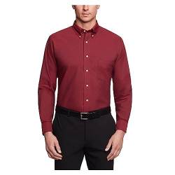 Van Heusen Herren Kleid Hemd Regular Fit Oxford Solid Buttondown Kragen, Cayenne, 3X-Groß von Van Heusen