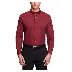 Van Heusen Herren Kleid Hemd Regular Fit Oxford Solid Buttondown Kragen, Cayenne, L von Van Heusen